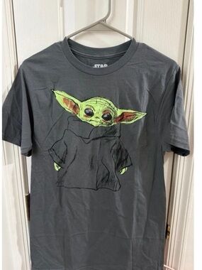 Men’s Star Wars Grogu Graphic T-Shirt - Gray